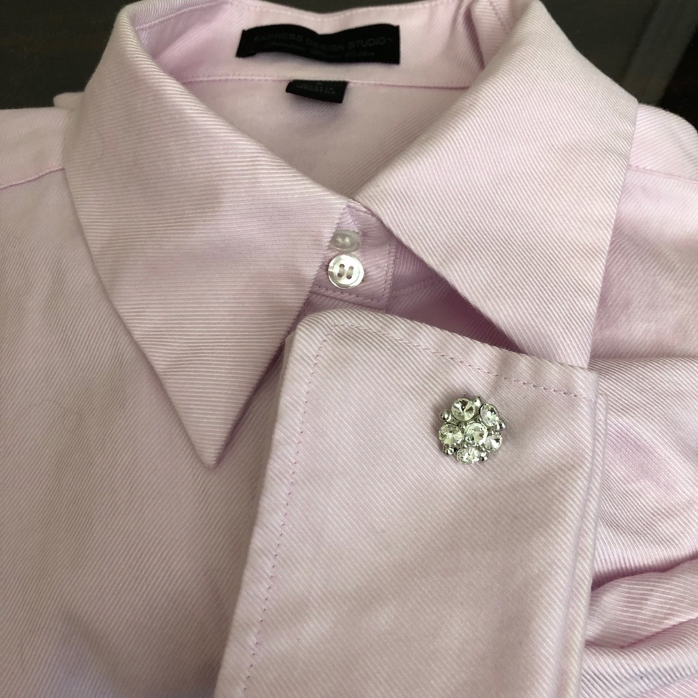 EXPRESS DESIGN French cuff fitted dress shirt